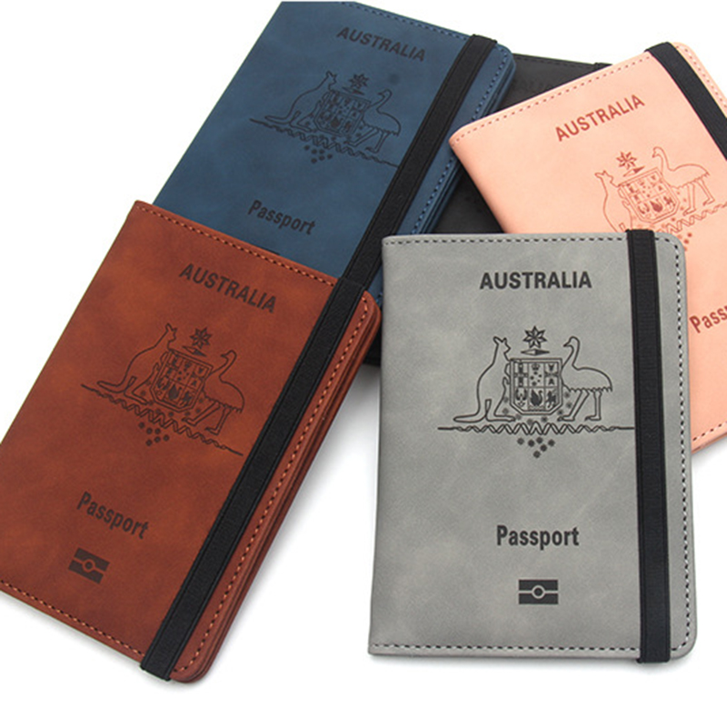 Men'S Accessories Australia - Australia Passport Cover Rfid Travel Wallet