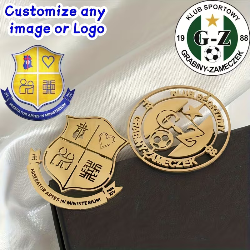 Men Accessories Logo - Custom Logo Brooch Simple Creativity Stainless