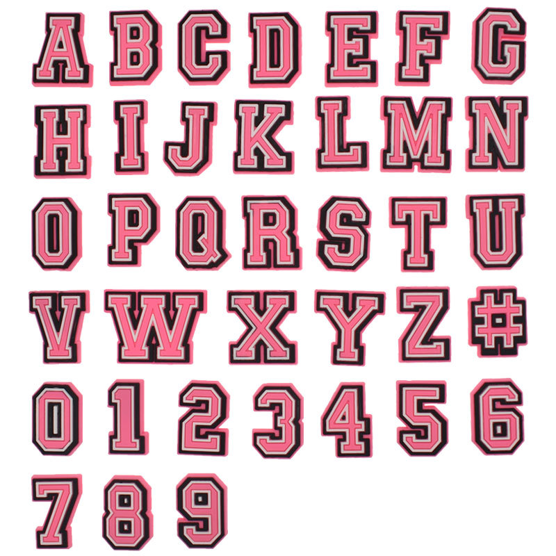 Men'S Accessories Crocs - Pink Letter Shoe Charms for Crocs