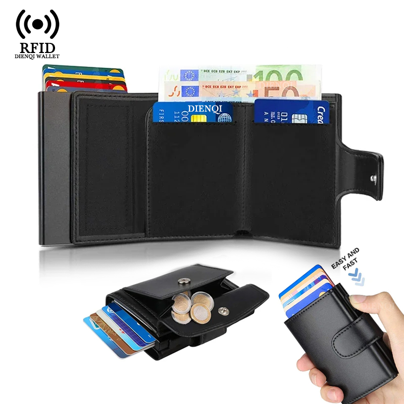 Coin Holder Men - Metal Business Card Case Rfid Credit