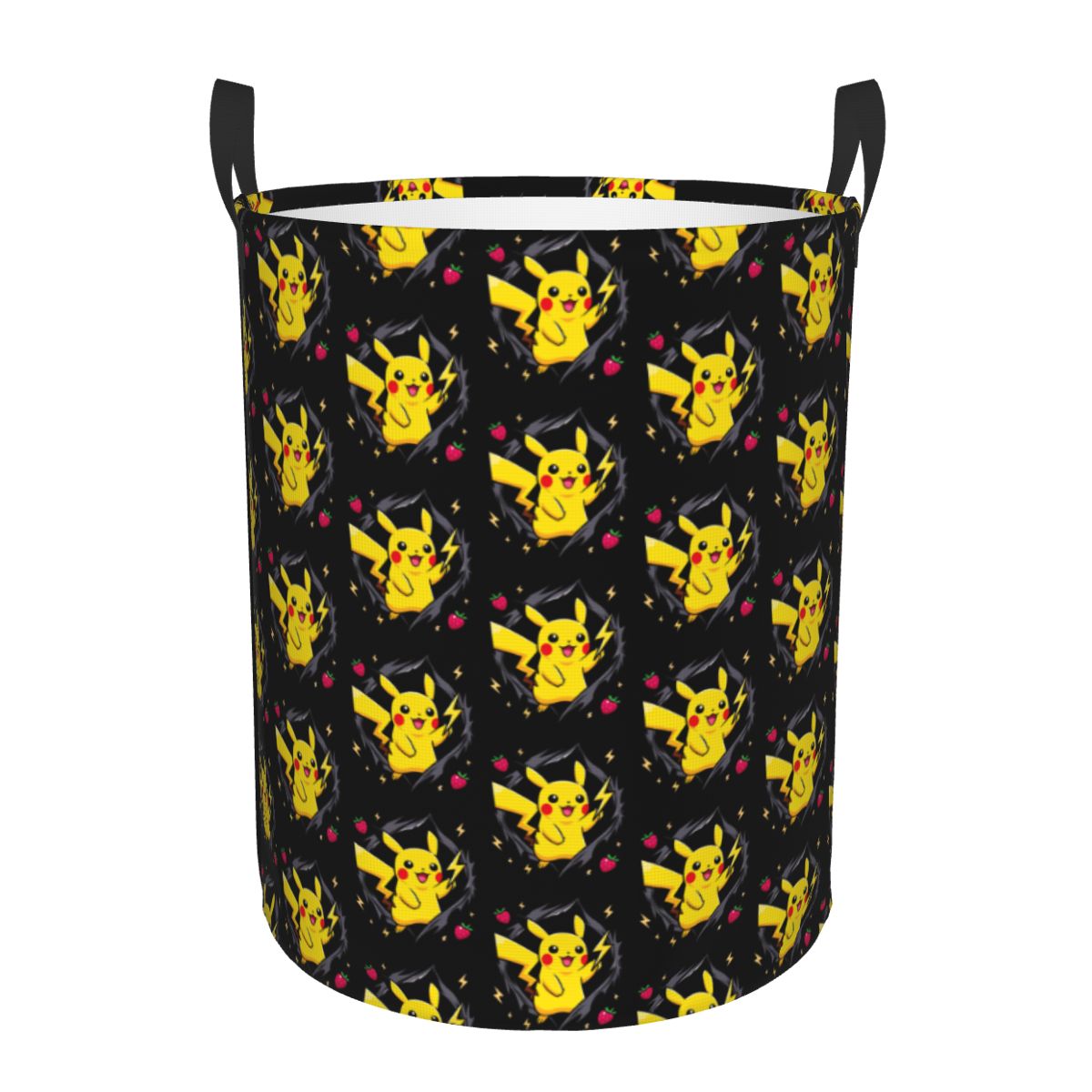 Men Accessories Hamper - Pikachu Pokemon Cartoon Laundry Hamper Large