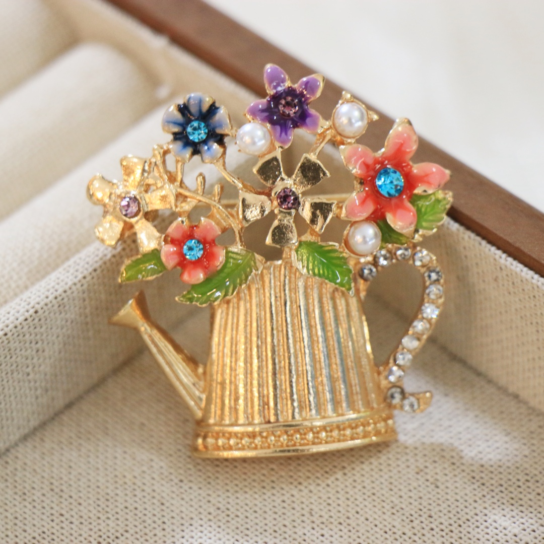 Men Accessories Bouquet - Baroque Luxury Floral Bouquet Brooch for