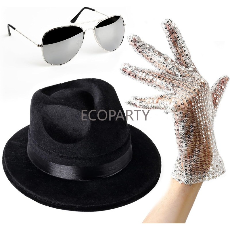 Men'S Accessories In The 80S - Pop King Jackson Costume Accessories M-J