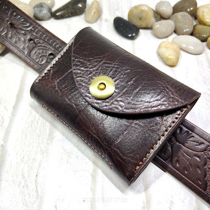 Coin Holder Men - Blongk Mini Waist Bag Thin Belt