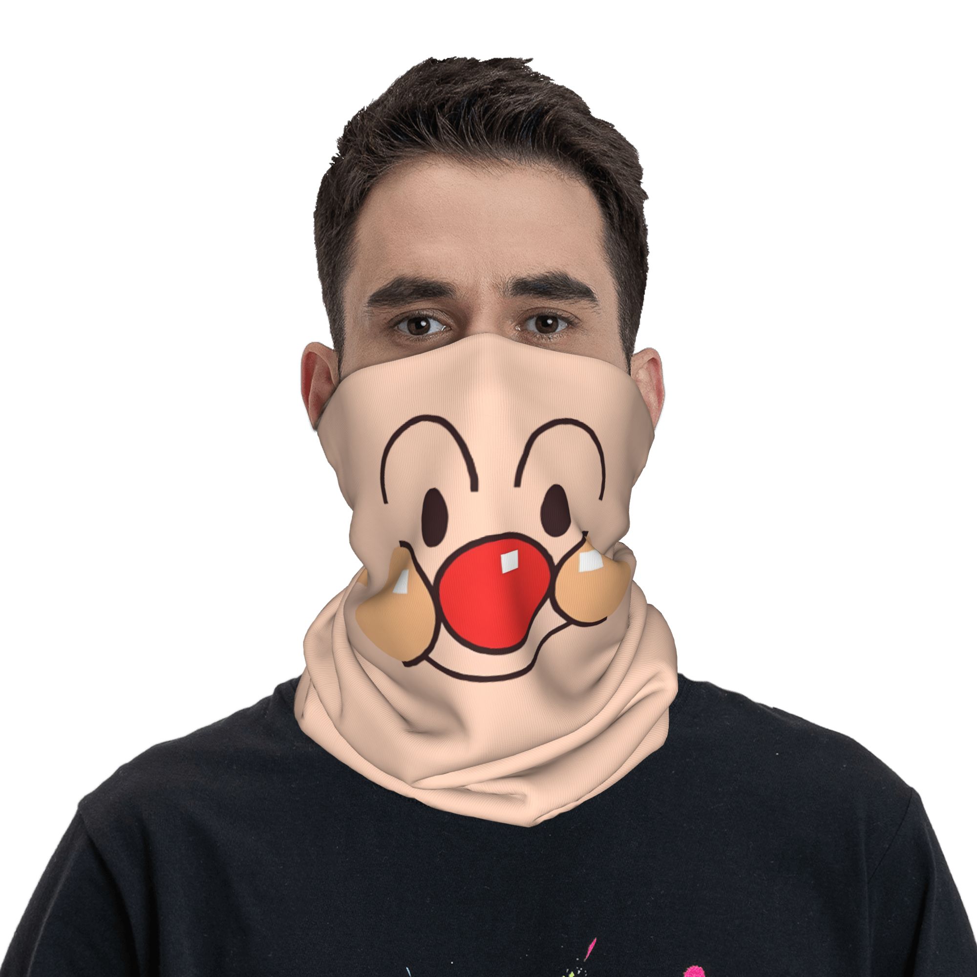 Men Accessories For Neck - Custom Anpanman Comic Manga Bandana Neck
