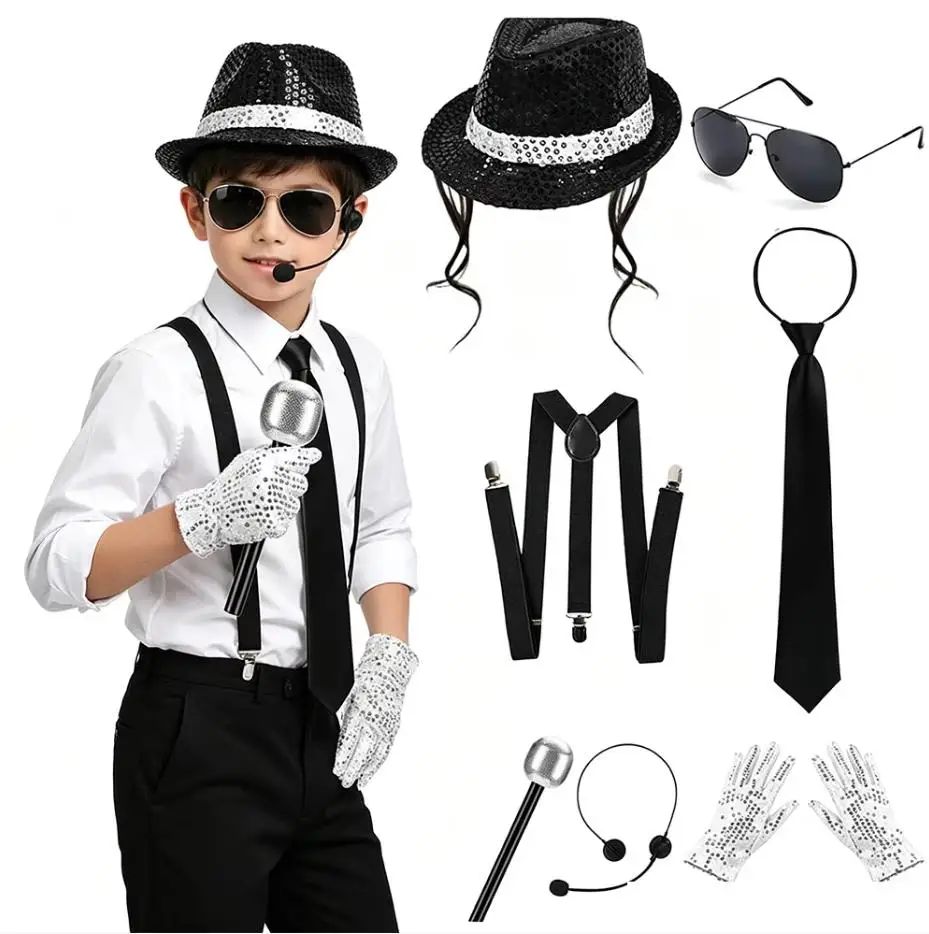 Boys Men 80s Disco Costume Mic - Men'S Accessories In The 80S 评论和价格
