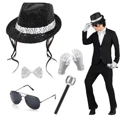 Boys Men 80s Disco Costume Mic - Men'S Accessories In The 80S 评论和价格