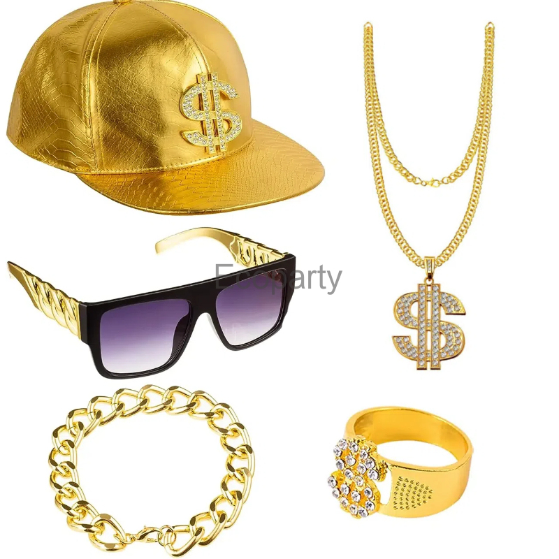 80s 90s Hip Hop Costume Access - Men'S Accessories In The 80S 评论和价格