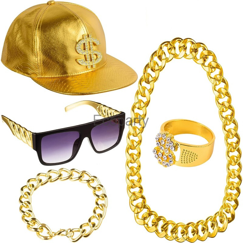 80s 90s Hip Hop Costume Access - Men'S Accessories In The 80S 评论和价格
