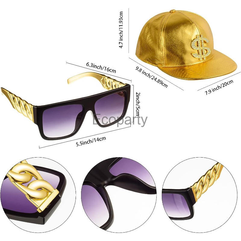 80s 90s Hip Hop Costume Access - Men'S Accessories In The 80S 评论和价格