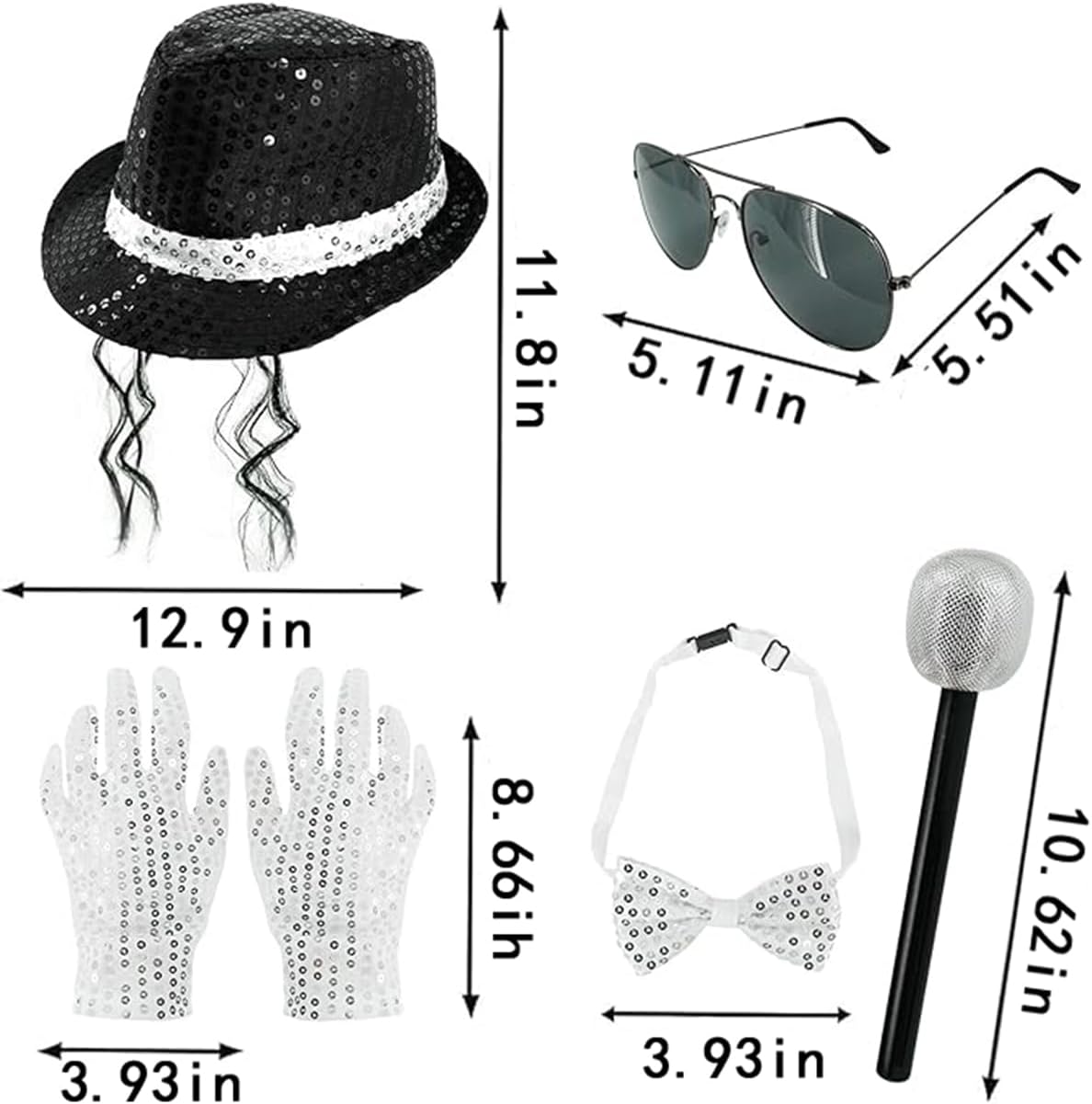 Mens Dance Star Costume Hallow - Men'S Accessories In The 80S 评论和价格