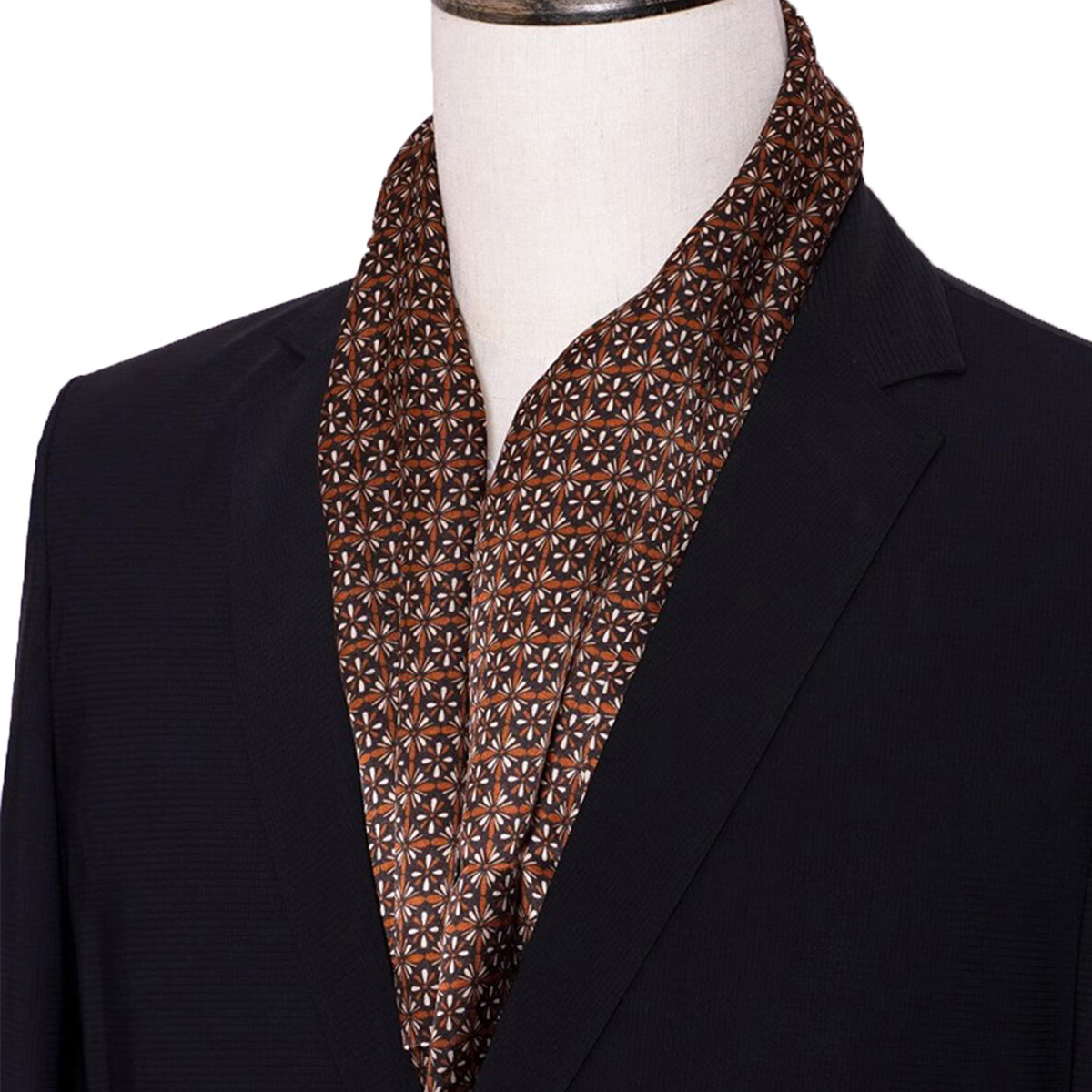 New Men's Stripe Silk Scarf Ho - Men Accessories For Neck 评论和价格