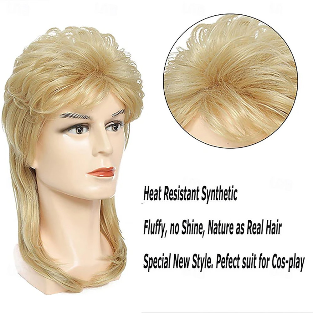 HAIRJOY Synthetic Hair Mullet  - Men'S Accessories In The 80S 评论和价格