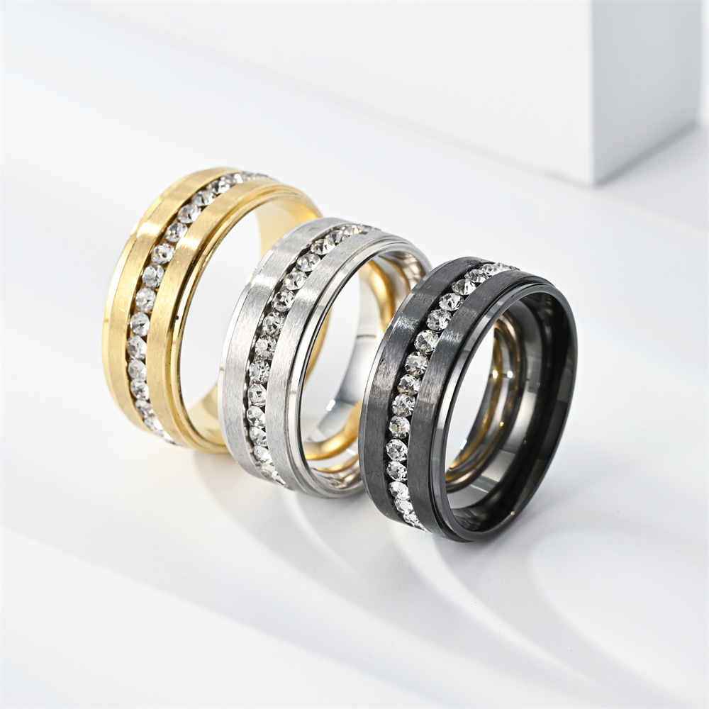 Stainless Steel Diamond Rings  - Men'S Accessories Gift Ideas 评论和价格