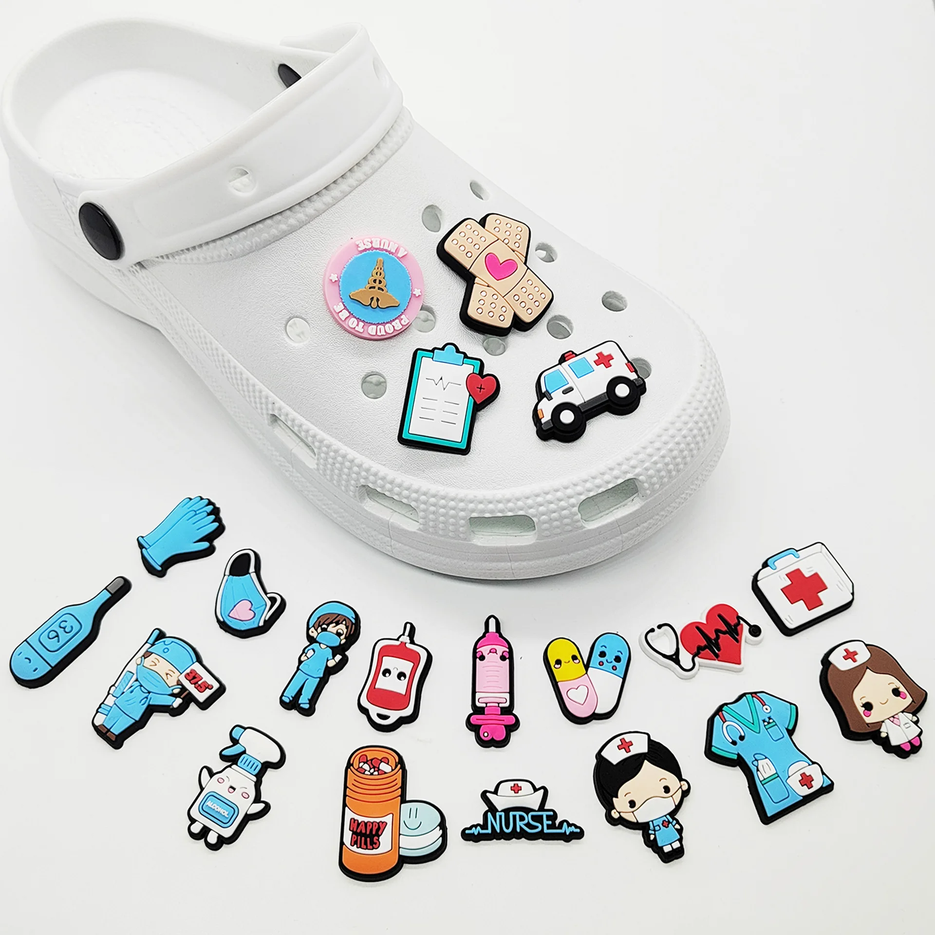 New 1pcs PVC Shoe Charms for C - Men'S Accessories Crocs 评论和价格