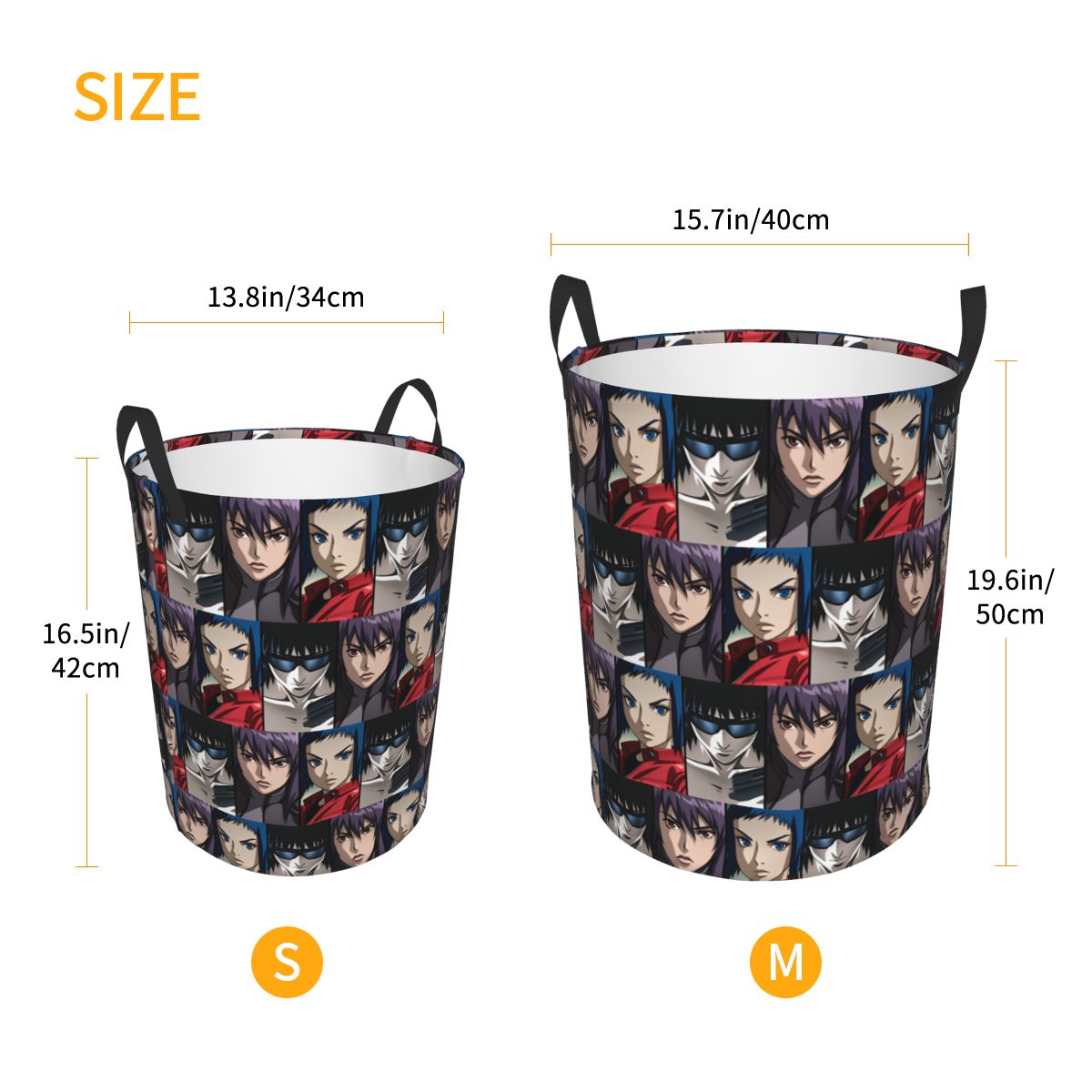 Ghost In The Shell Laundry Ham - Men Accessories Hamper 评论和价格