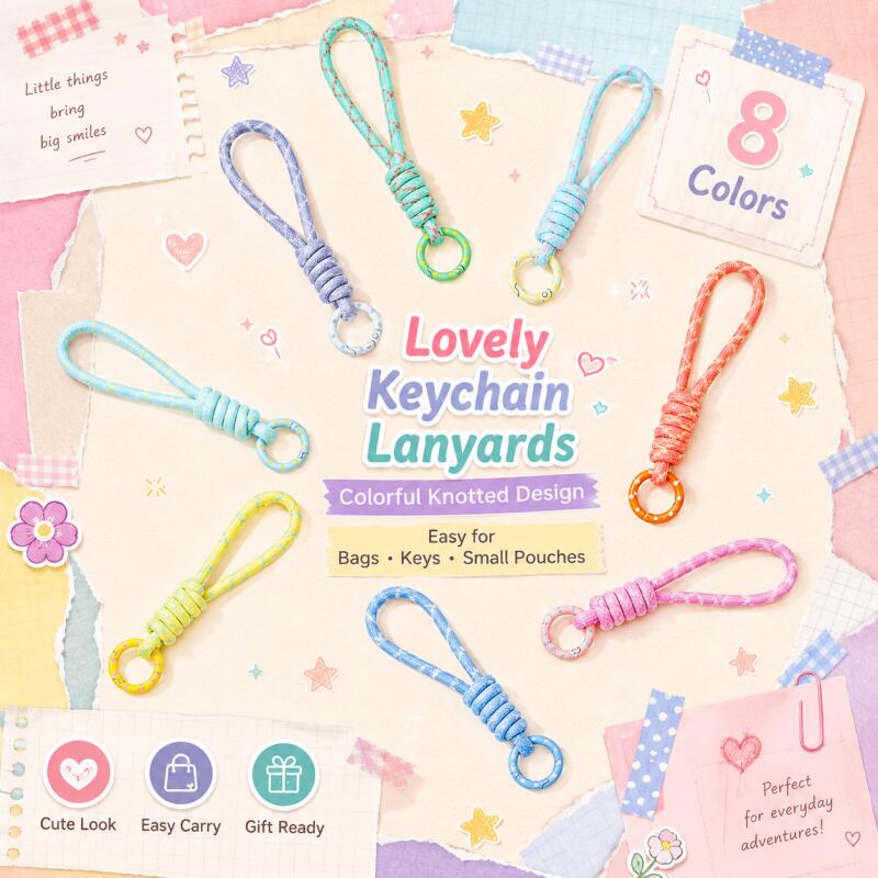 2~5pcs Colorful Braided Keycha - Young Men'S Accessories 评论和价格