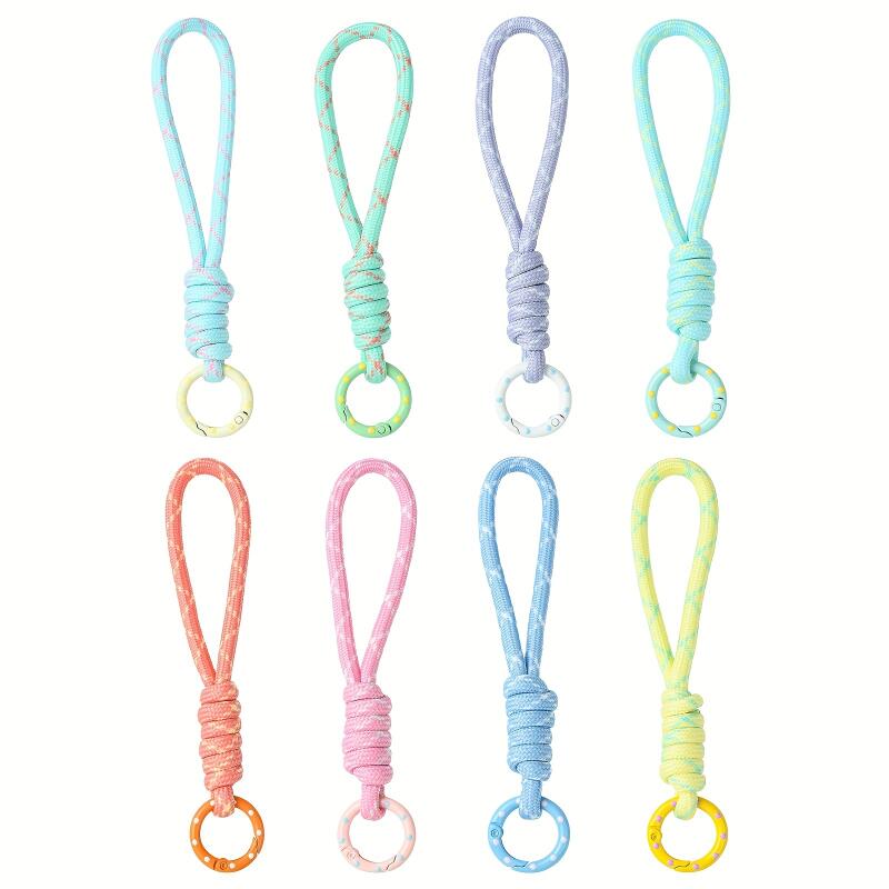 2~5pcs Colorful Braided Keycha - Young Men'S Accessories 评论和价格