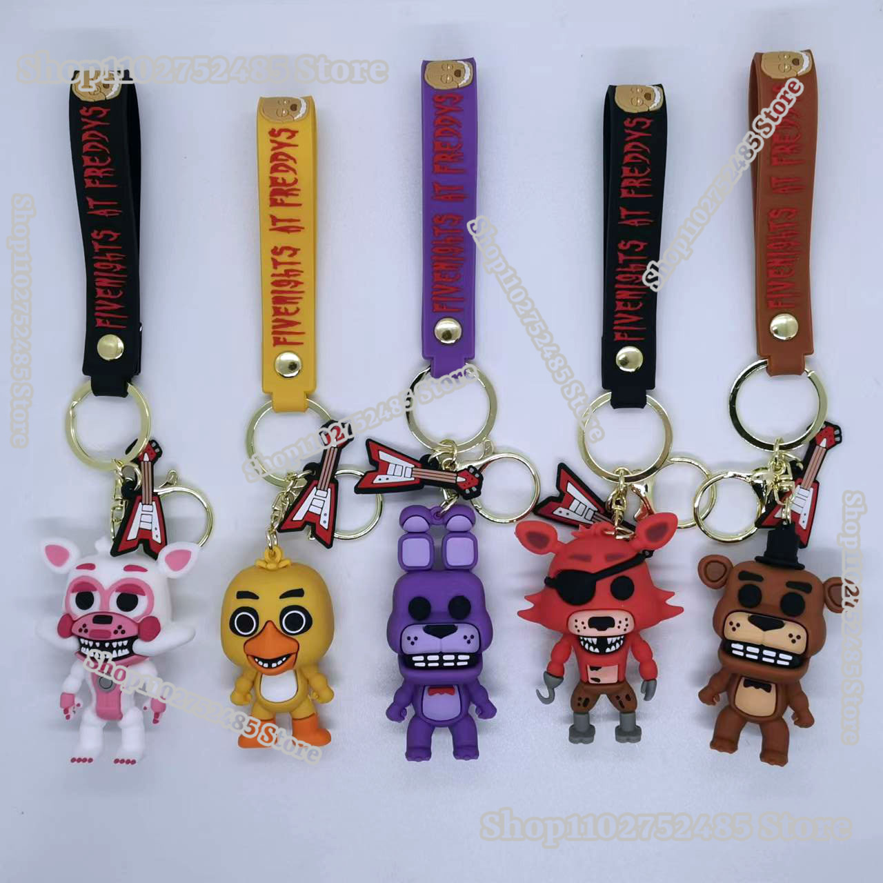 5pcs Cartoon Anime FNAF Figure - Young Men'S Accessories 评论和价格
