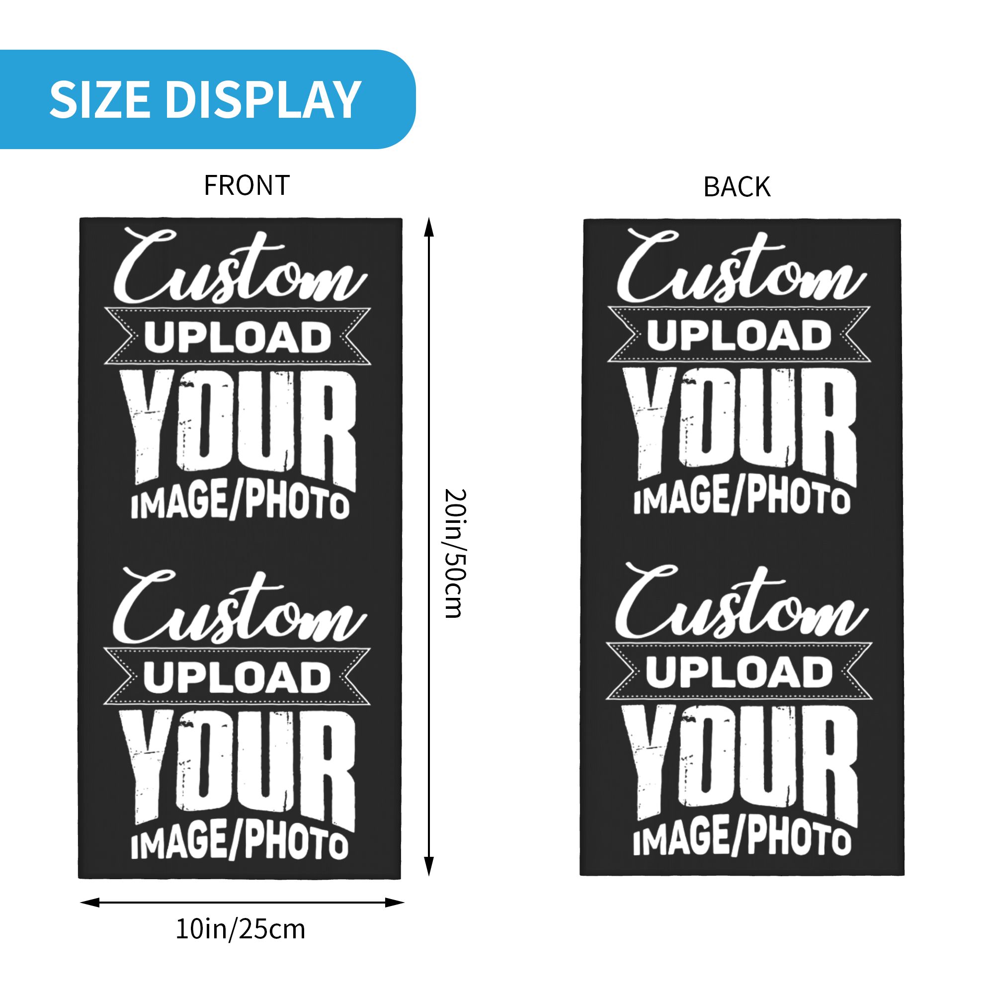Custom Your Design Here Bandan - Men Accessories For Neck 评论和价格