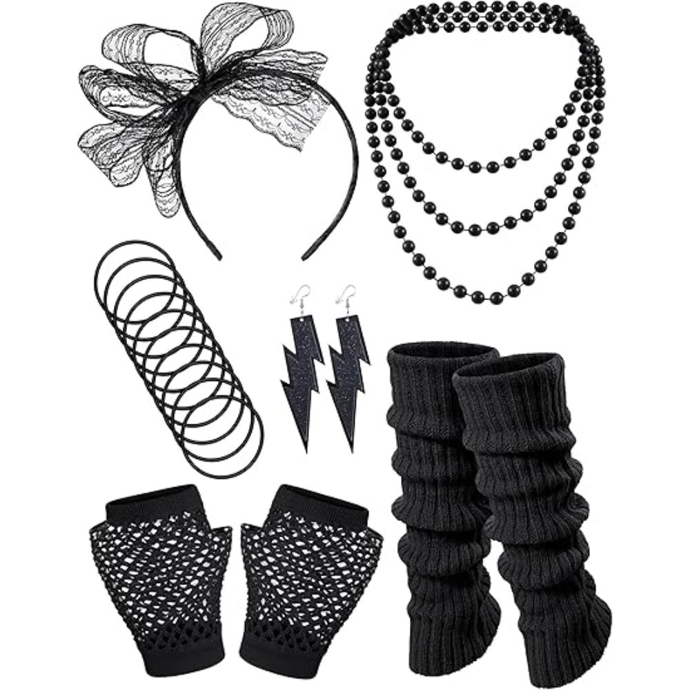 80s Costume Accessories Hologr - Men'S Accessories In The 80S 评论和价格