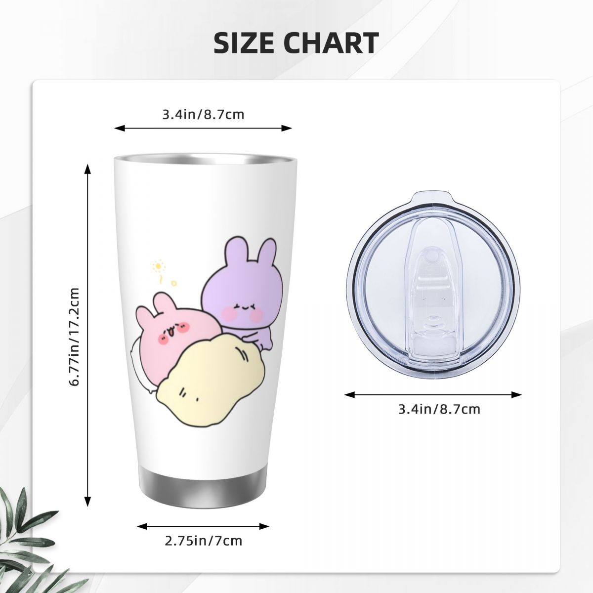 Asamimichaan Cute Asamimi 20oz - Flask Stainless Steel 评论和价格
