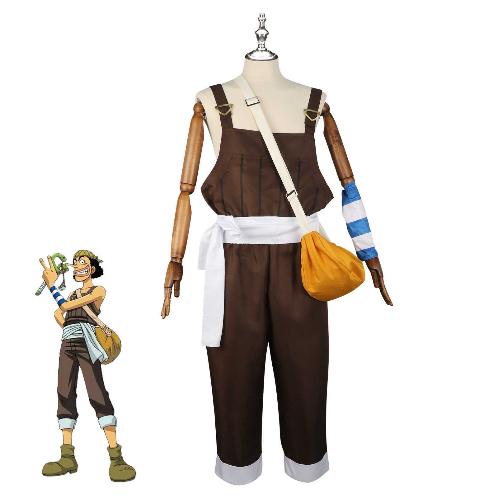 Anime UUsopp Cosplay Costume B - Men Accessories For Suit 评论和价格