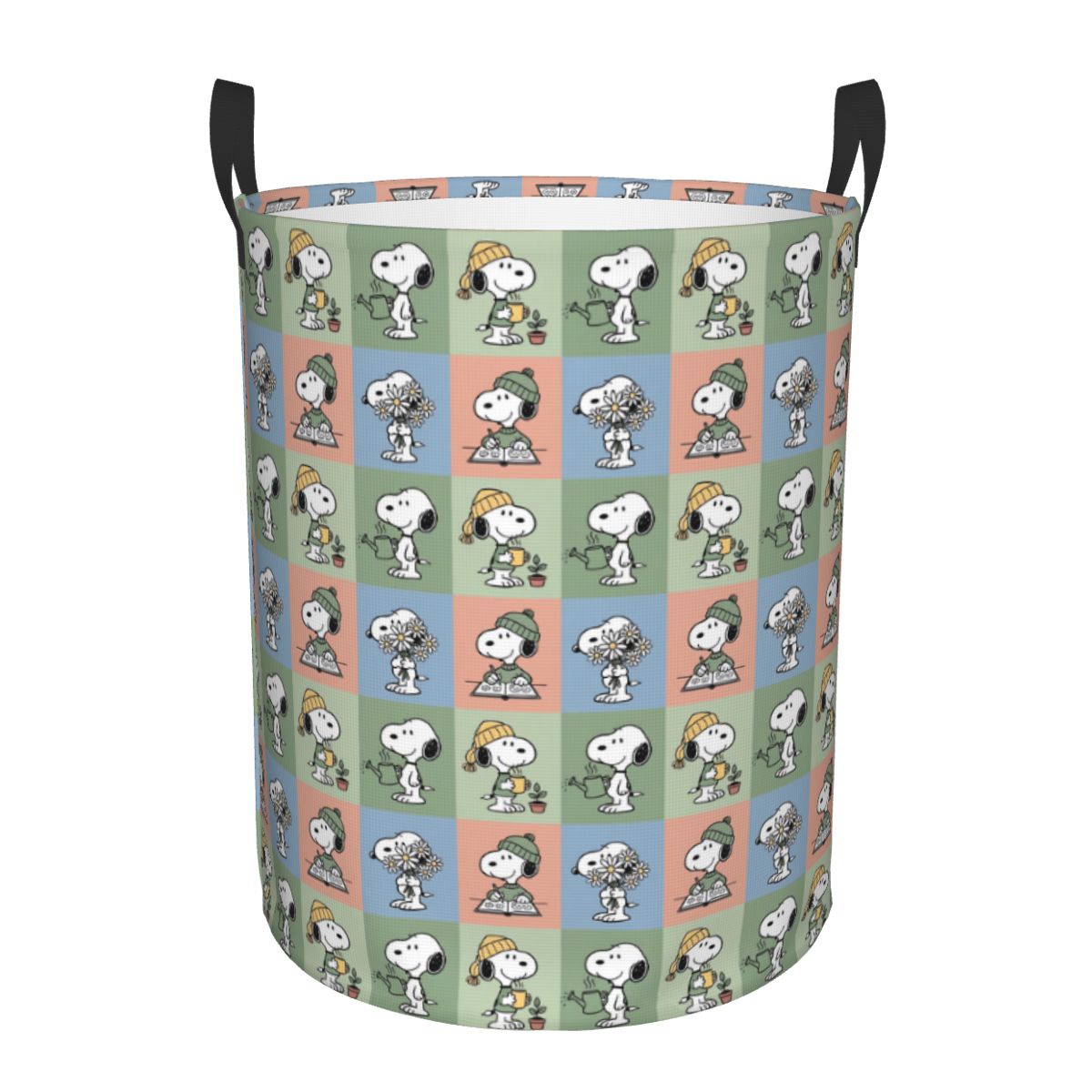 S-Snoopy Checkered Plaid Laund - Men Accessories Hamper 评论和价格