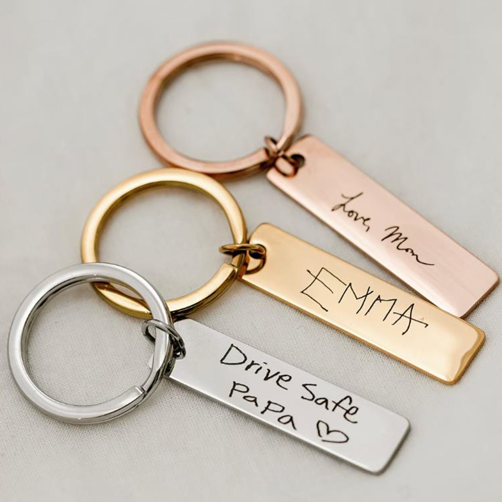 Actual handwritten key chain,  - Men'S Accessories Gift Ideas 评论和价格