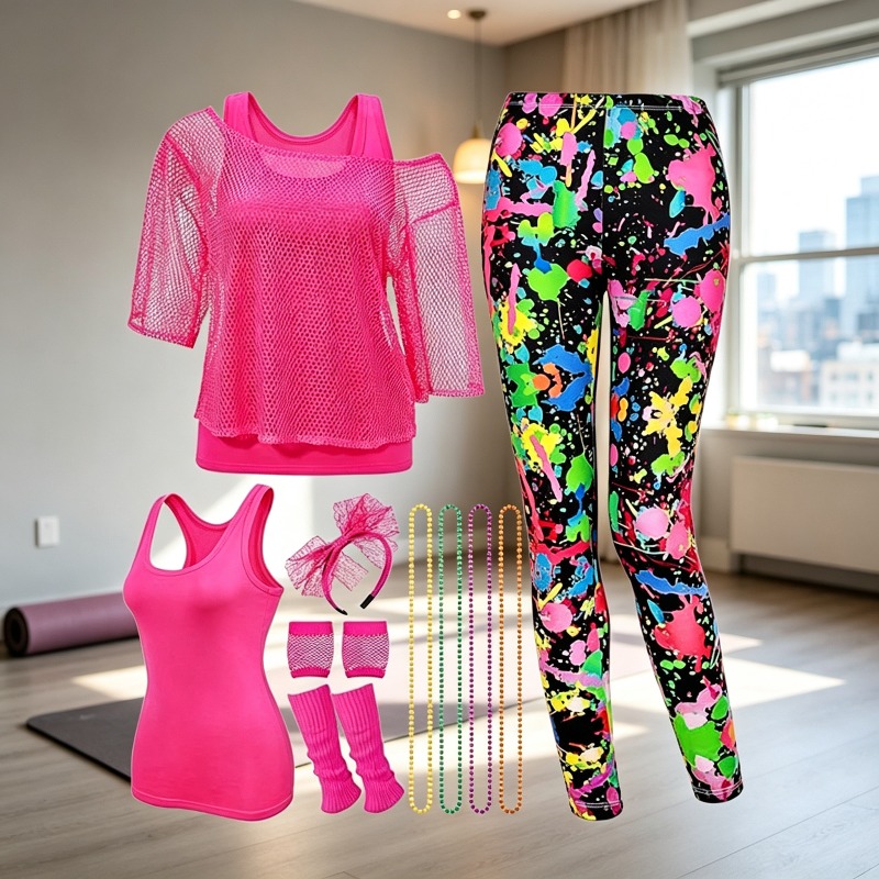 Complete 80s Fitness Instructo - Men'S Accessories In The 80S 评论和价格