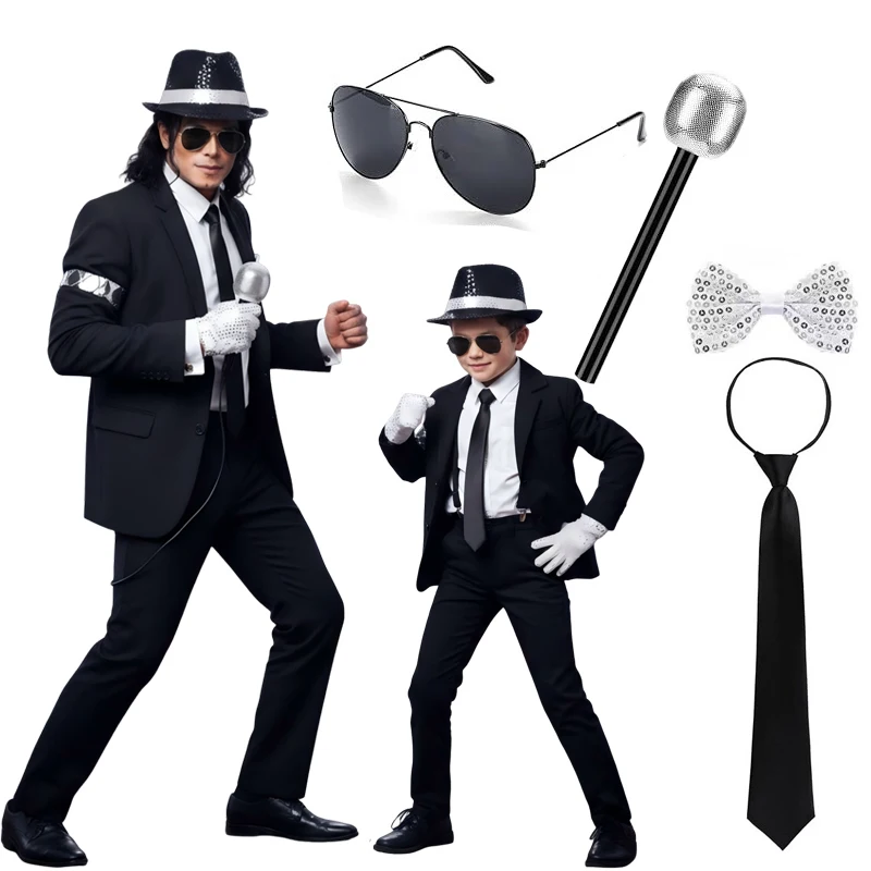 Boys Men 80s Disco Costume Mic - Men'S Accessories In The 80S 评论和价格