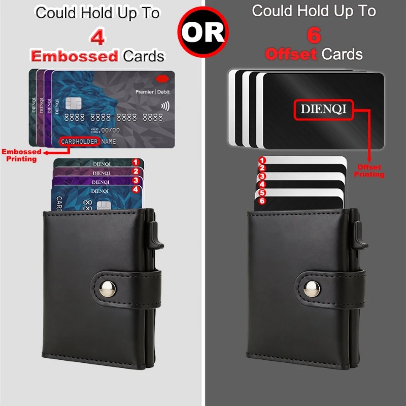 2PCS Vintage PU RFID Blocking  - Coin Holder Men 评论和价格