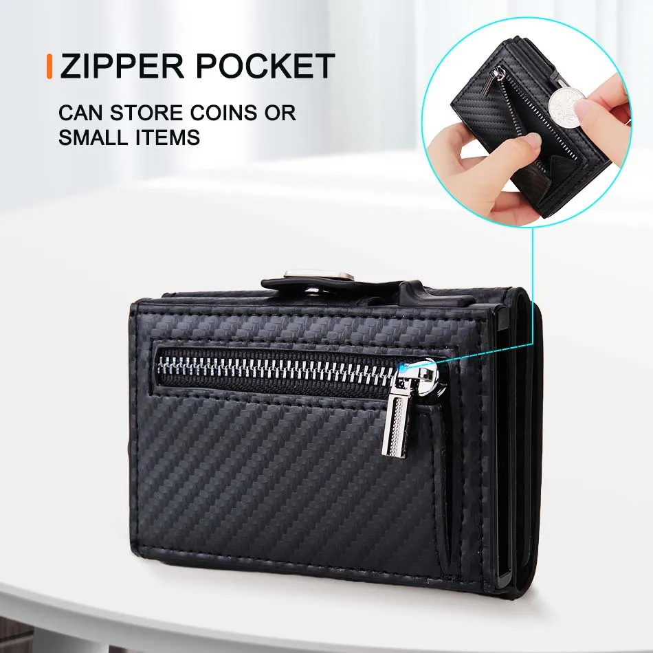 RFID Blocking Pop Up  Wallet f - Coin Holder Men 评论和价格