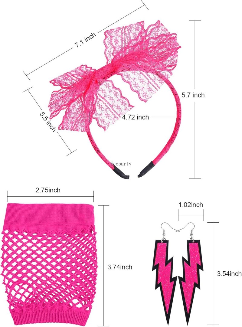 Blulu 80s Accessories for Wome - Men'S Accessories In The 80S 评论和价格