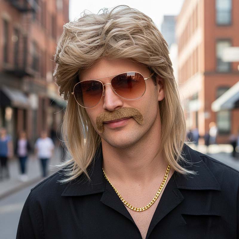 80s Disco Synthetic Wig Set Go - Men'S Accessories In The 80S 评论和价格
