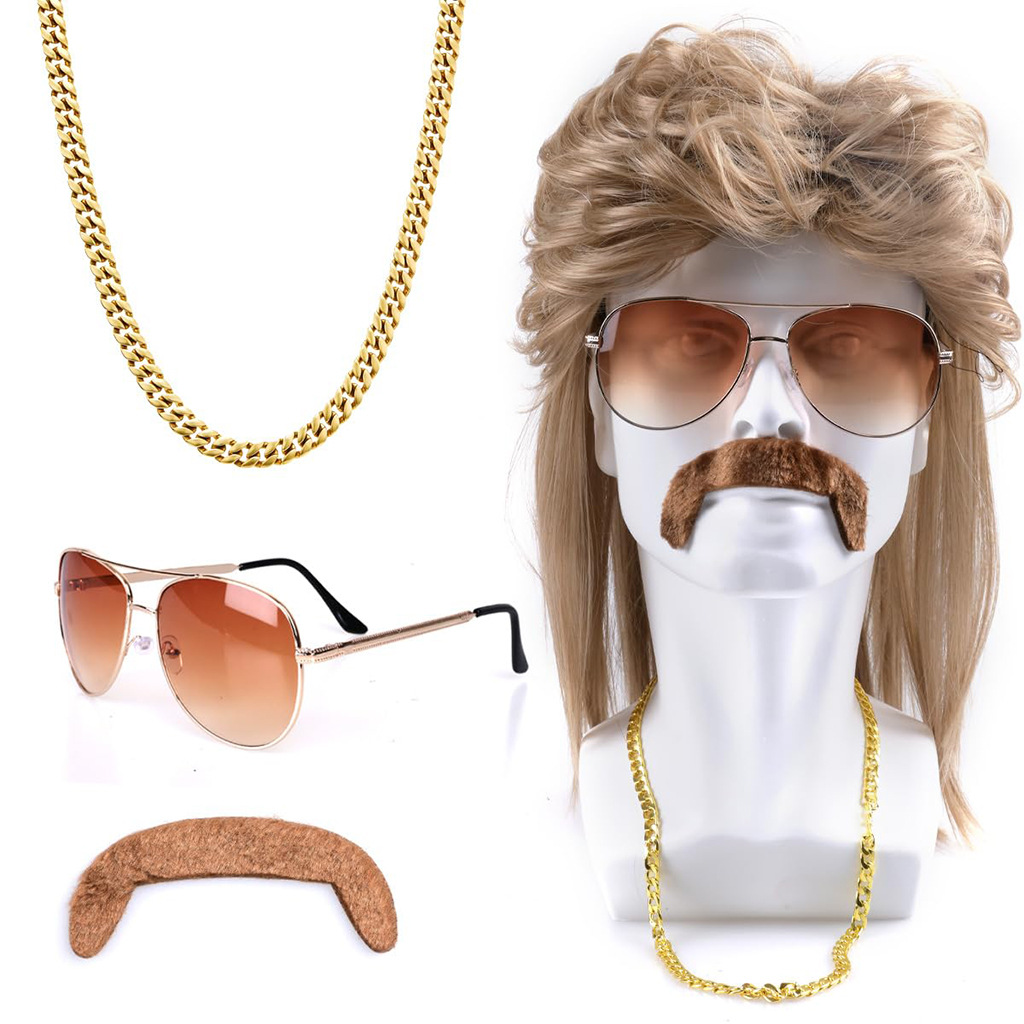 80s Disco Synthetic Wig Set Go - Men'S Accessories In The 80S 评论和价格