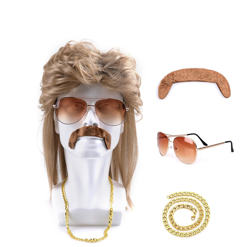 80s Disco Synthetic Wig Set Go - Men'S Accessories In The 80S 评论和价格