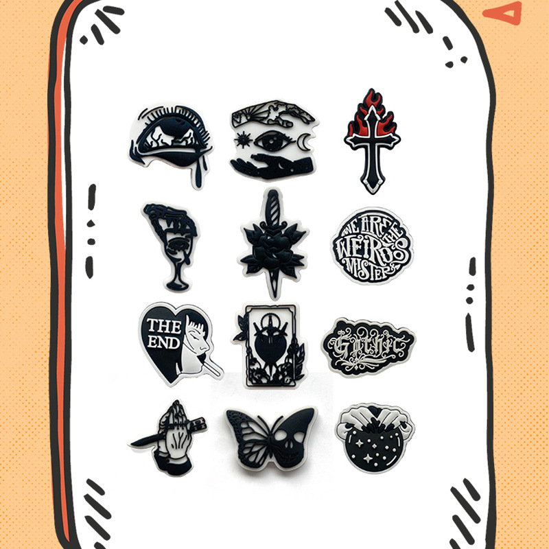 23Pcs Horror Halloween Shoe Ch - Men'S Accessories Crocs 评论和价格