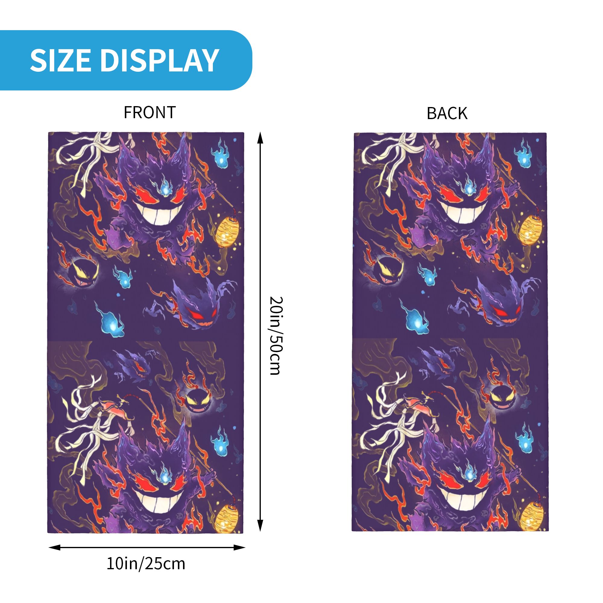 Custom Pokemoned Gengars Banda - Men Accessories For Neck 评论和价格