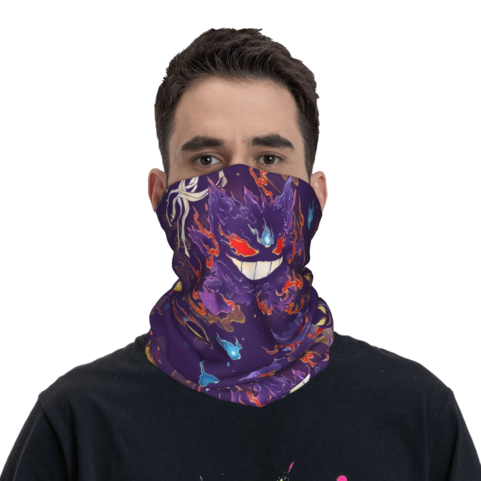 Custom Pokemoned Gengars Banda - Men Accessories For Neck 评论和价格