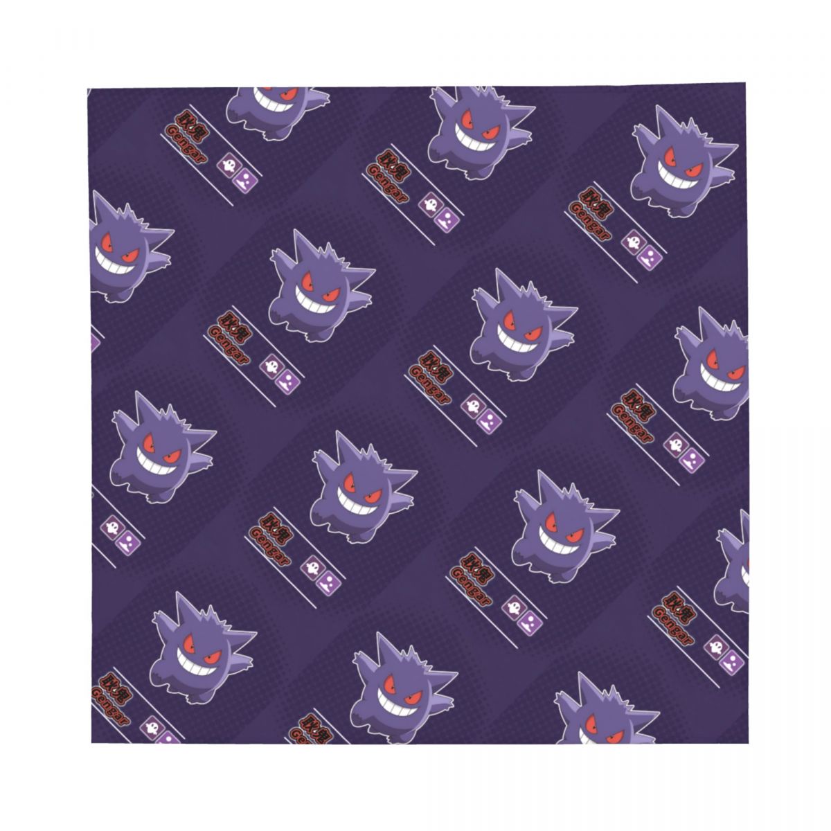 55CM Pokemoned Gengars Bandana - Men Accessories For Neck 评论和价格