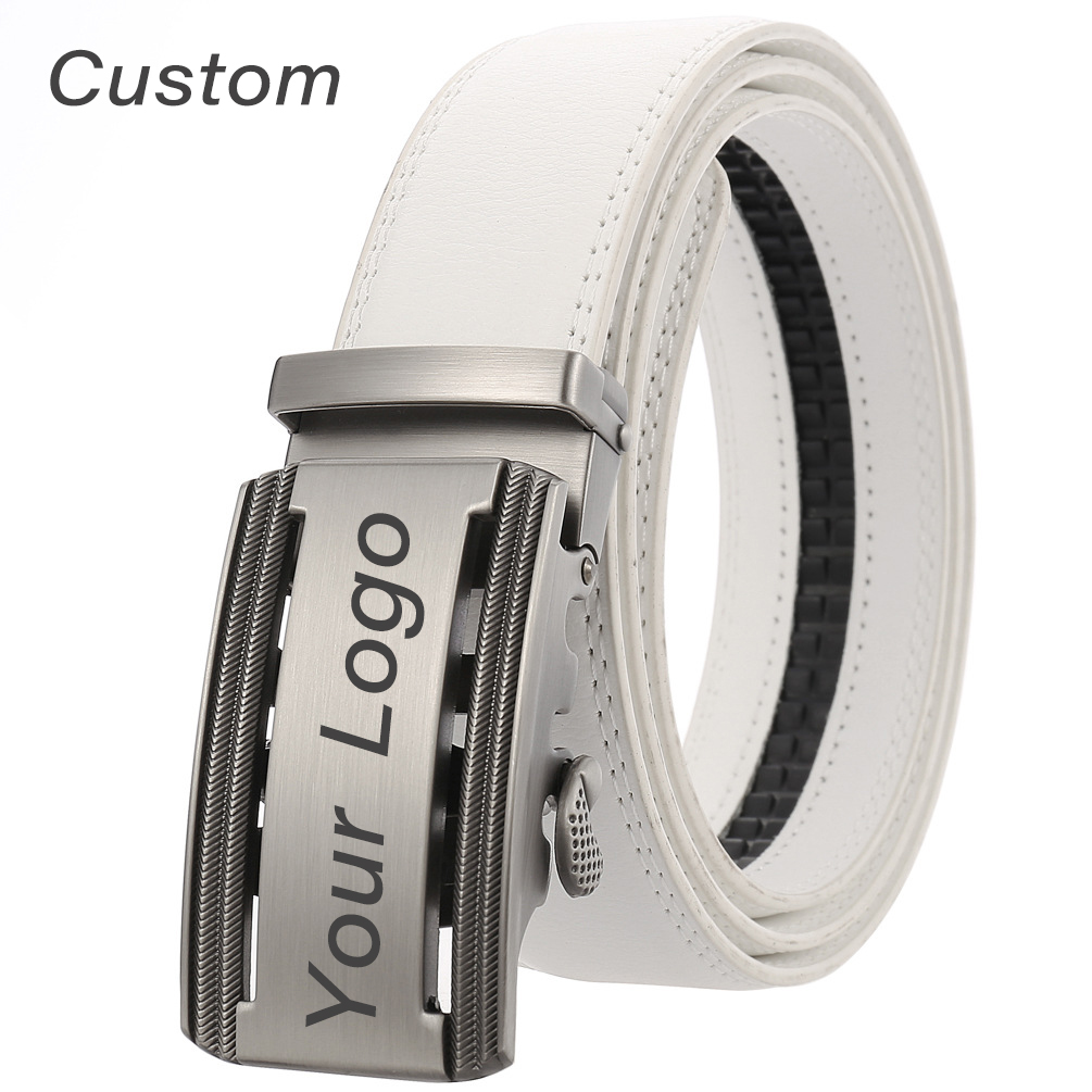 Personalized Mens White Leathe - Men Accessories Logo 评论和价格