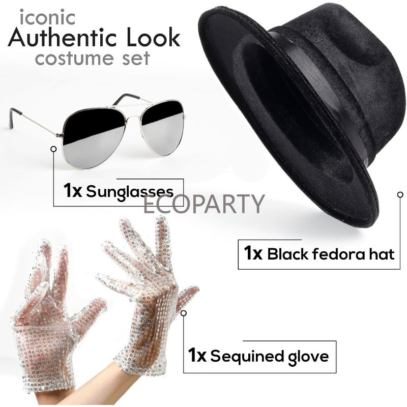Pop King Jackson Costume Acces - Men'S Accessories In The 80S 评论和价格