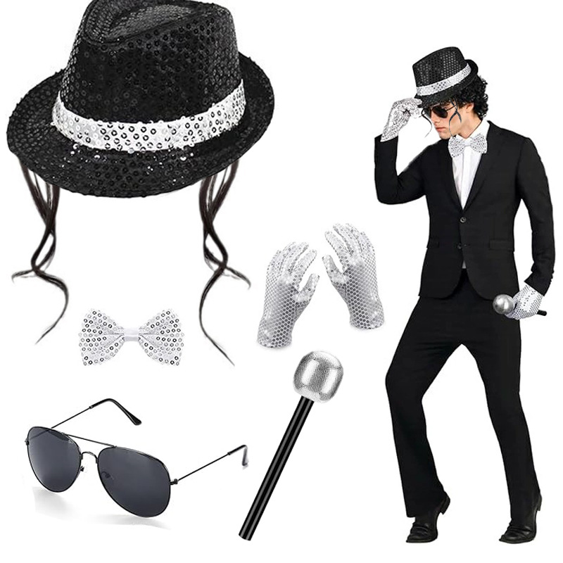 Michael Jackson Cosplay Access - Men'S Accessories In The 80S 评论和价格