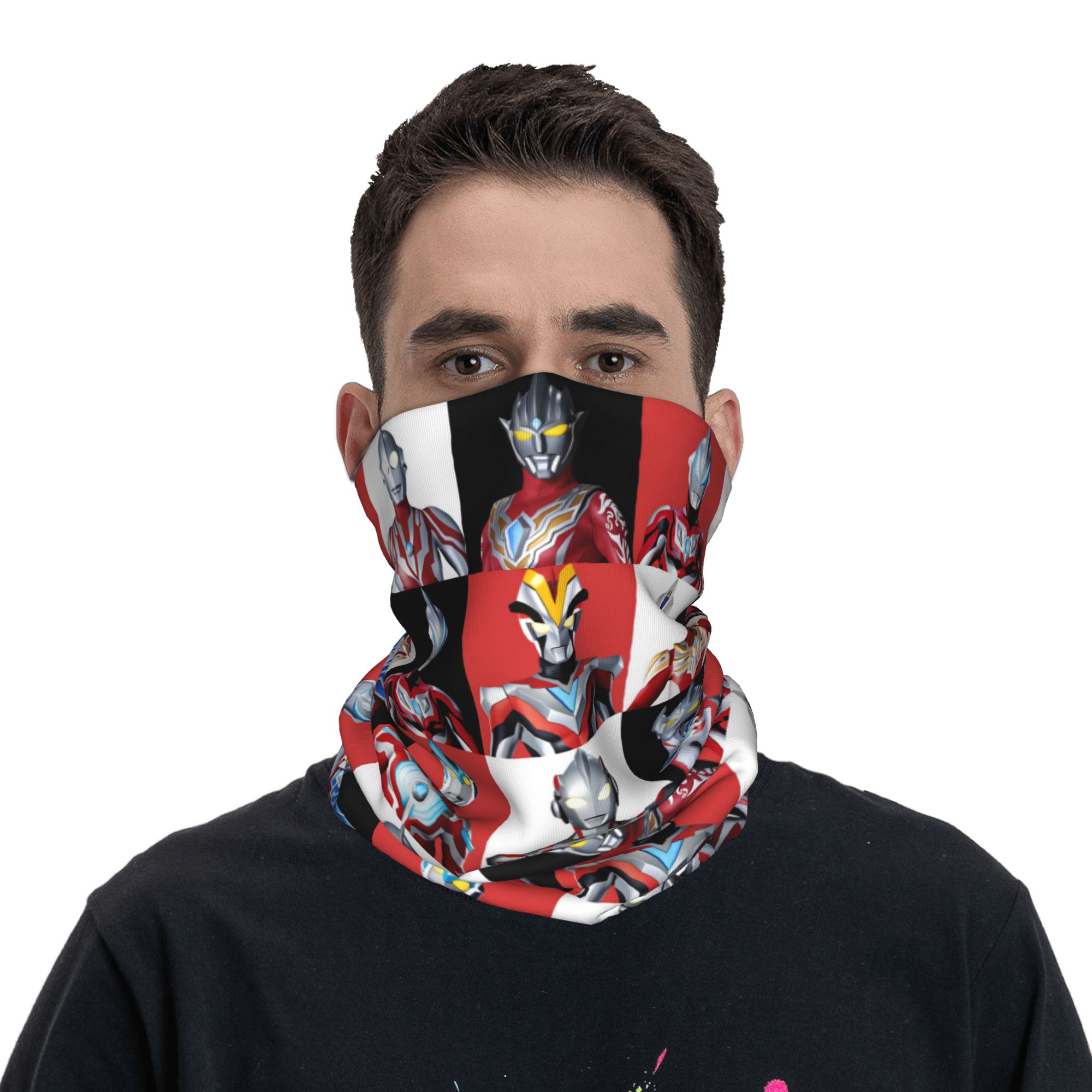 Checkered Plaid Ultraman Comic - Men Accessories For Neck 评论和价格