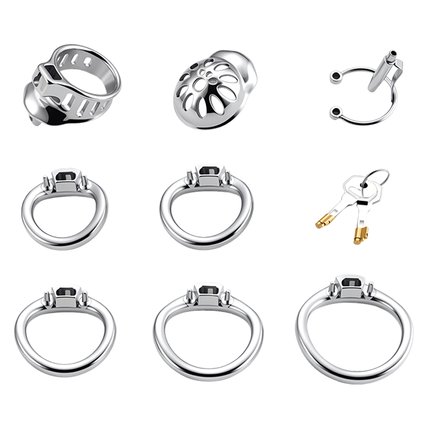 Male Chastity Cage with Lock a - Young Men'S Accessories 评论和价格