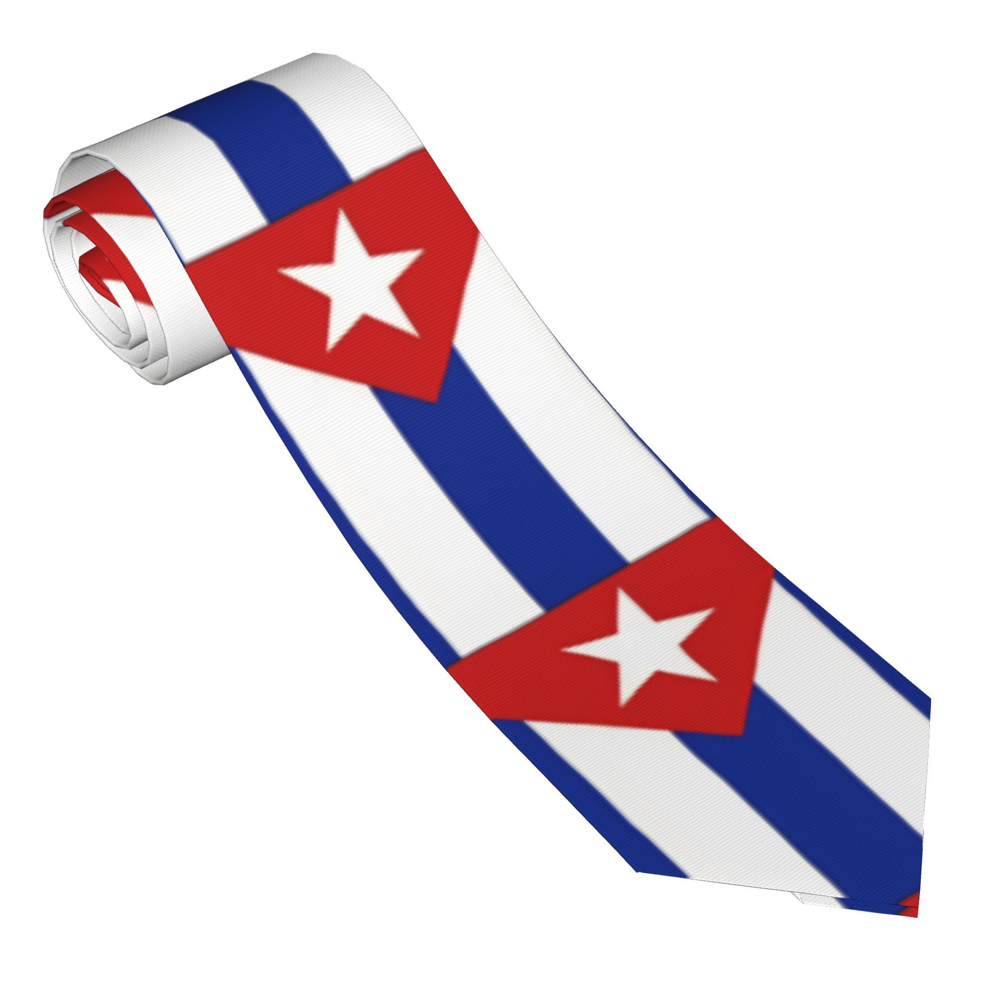 Cuba National Flag Bold Design - Men Accessories For Neck 评论和价格