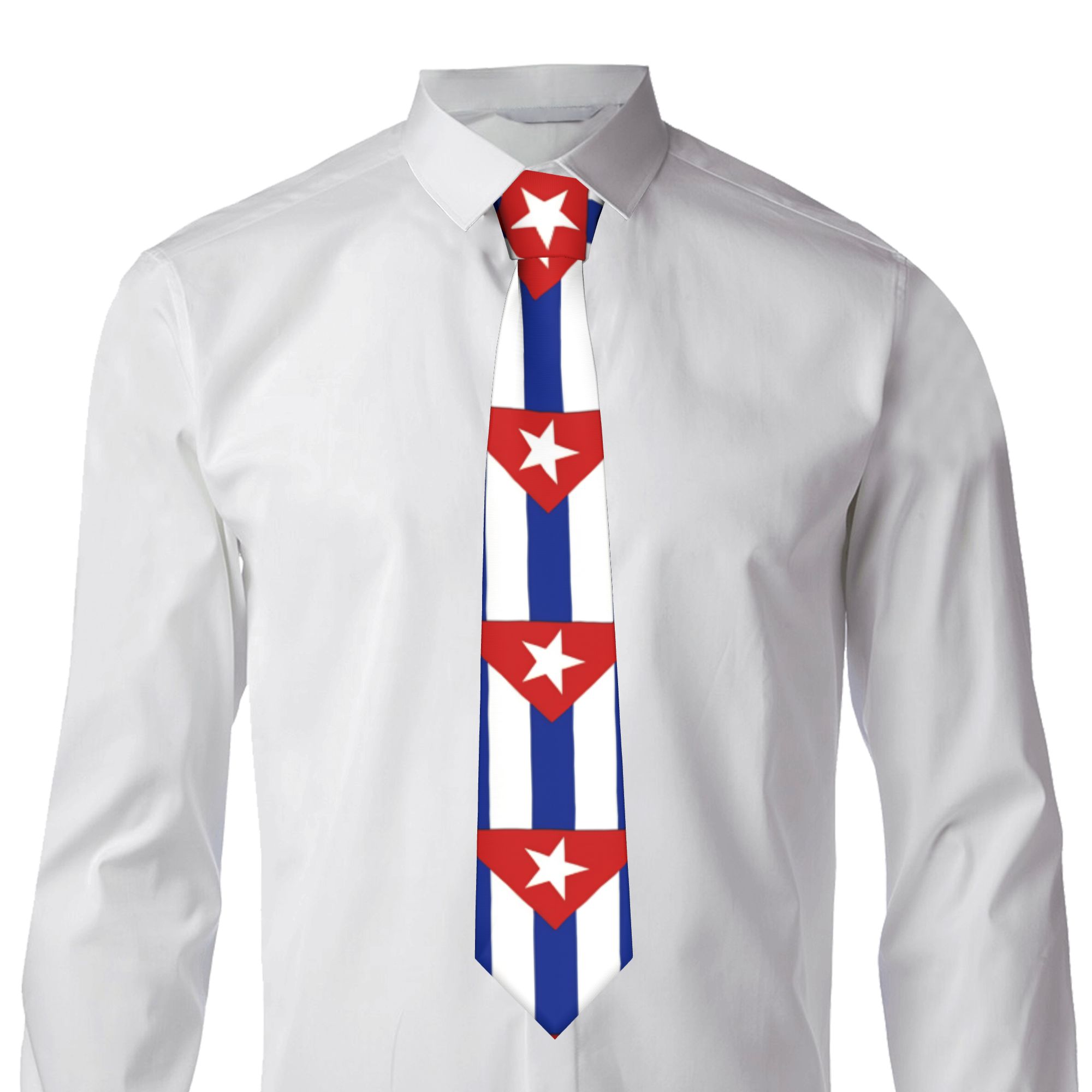 Cuba National Flag Bold Design - Men Accessories For Neck 评论和价格