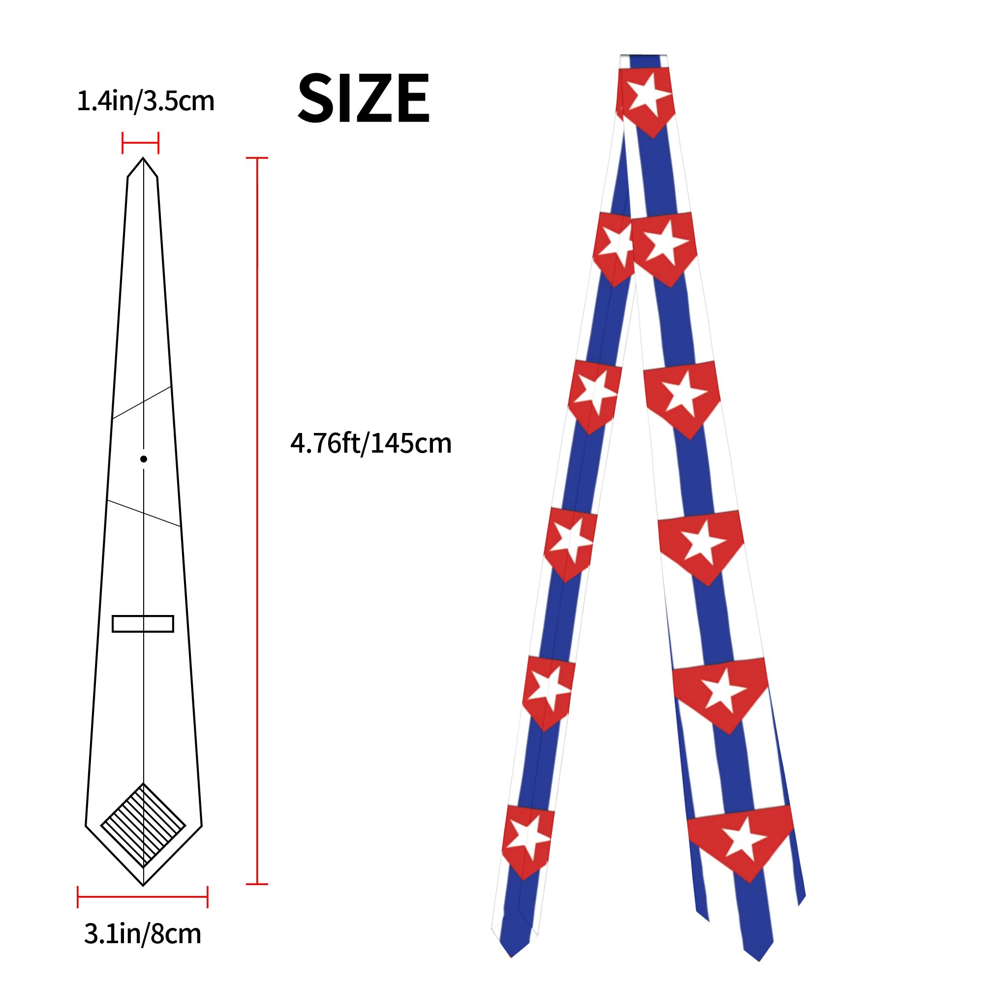 Cuba National Flag Bold Design - Men Accessories For Neck 评论和价格