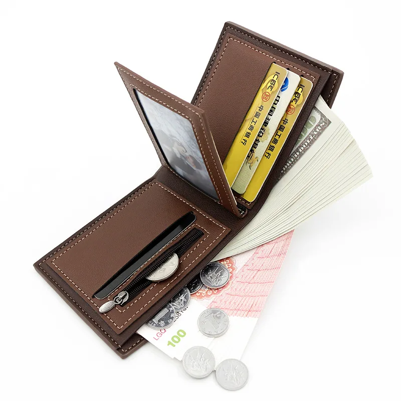 Slim Card Holder Male Purses C - Coin Holder Men 评论和价格